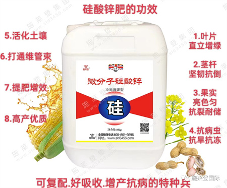 活性、品质、营养、zeng产、kang病元素——施莱登硅酸锌！